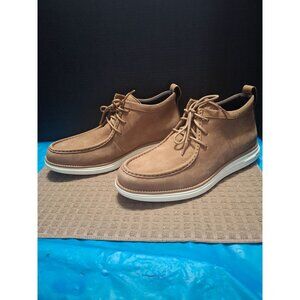 Cole Haan Mens Grand Motion Wedge Chukka Boots Tan Leather Size 10M